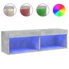 vidaXL Tv-meubel met LED-verlichting 100x30x30 cm betongrijs