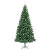 vidaXL Kunstkerstboom Groen 300 cm PVC en Metaal en Plastic