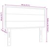vidaXL Hoofdbord Blauw 80 cm Stof