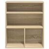 vidaXL Boekenkast 60x30x71,5 cm bewerkt hout sonoma eikenkleurig