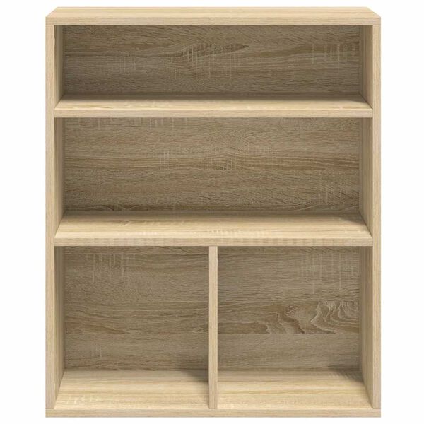 vidaXL Boekenkast 60x30x71,5 cm bewerkt hout sonoma eikenkleurig