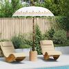 vidaXL Balinese Parasol Cr&egrave;me 185 x 185 x 260 cm