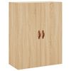 vidaXL Hoge kast 69,5x34x180 cm bewerkt hout sonoma eikenkleurig