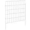 vidaXL Tuin omheining met palen 24 st 55 x 50 cm Gegalvaniseerd staal