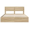 vidaXL Bedframe met lade Sonoma Eiken 180 x 200 cm Ingenieurshout