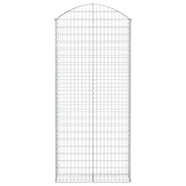 vidaXL Schanskorf gewelfd 100x30x220/240 cm gegalvaniseerd ijzer