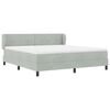 vidaXL Boxspringbed met matras Lichtgrijs 180 x 200 cm Fluweel