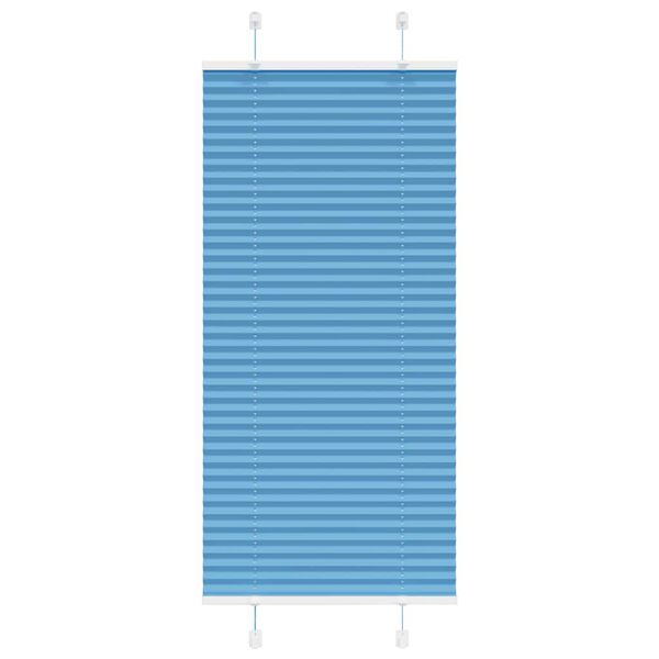 vidaXL Plissé rolgordijn 60x150 cm stofbreedte 59,4 cm polyester blauw