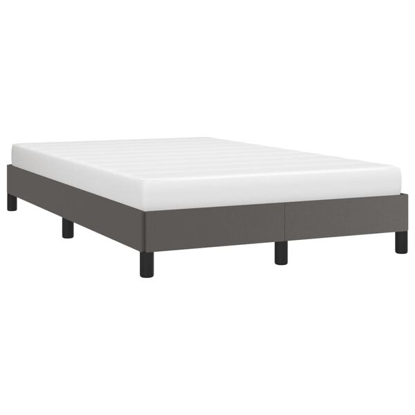 vidaXL Bedframe kunstleer grijs 120x200 cm