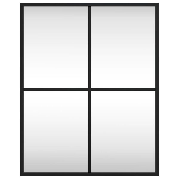 vidaXL Wandspiegel rechthoekig 40x50 cm ijzer zwart