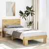 vidaXL Bedframe hoofdeinde zonder matras 80x200 cm massief hout eiken