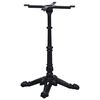 vidaXL Bistrotafelpoot 52x52x72 cm gietijzer zwart