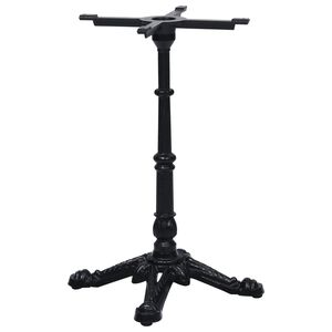 vidaXL Bistrotafelpoot 52x52x72 cm gietijzer zwart