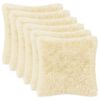 vidaXL Kussensloop 6 pcs HEERLEN Cr&egrave;mekleurig 50 x 50 cm PV Fleece