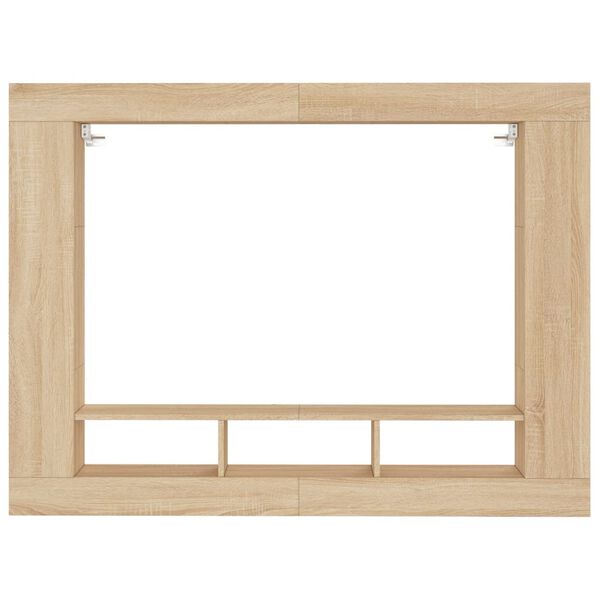 vidaXL Tv-meubel 152x22x113 cm bewerkt hout sonoma eikenkleurig