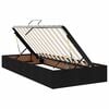 vidaXL Opbergbed met matras met matras Zwart 90 x 200 cm Bewerkt hout