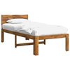 vidaXL Eenpersoonsbed met hoofdbord ROSTOCK Naturel 90 x 200 cm