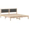 vidaXL Bedframe Donkergrijs 160 x 200 cm Massief grenenhout