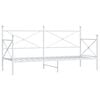 vidaXL Slaapbank zonder matras 90x190 cm staal wit