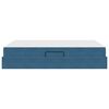 vidaXL Opbergbed met matras Donkerblauw 140 x 200 cm Fluweel