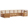 vidaXL Hoekbank Set 7 pcs Naturel Massief Acaciahout