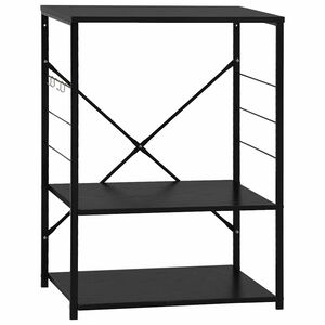 vidaXL Magnetronkast 60x39,6x79,5 cm bewerkt hout zwart