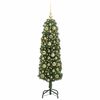 vidaXL Kunstkerstboom Groen 120 cm PVC en Staal en Kunststof