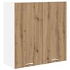 vidaXL Hangkast met opslag Artisan Eiken 80 x 31 x 80 cm Bewerkt hout