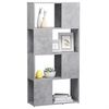vidaXL Boekenkast/kamerscherm 60x24x124,5 cm betongrijs