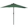 vidaXL Tuinparasol Groen 294 x 150 x 224 cm Polyester en staal