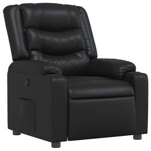 vidaXL Fauteuil verstelbaar kunstleer zwart