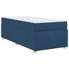 vidaXL Bedframe met matras Blauw 90 x 190 cm Stof