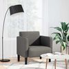 vidaXL Fauteuil met armleuningen 54 cm corduroy stof lichtgrijs