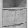 vidaXL Nachtkastjes 2 pcs Beton Grijs 40 x 30 x 467 cm Bewerkt hout