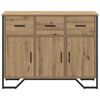 vidaXL Dressoir met lade Artisan Eiken 97 x 32,5 x 74,5 cm