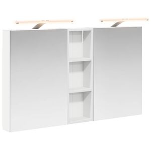 vidaXL Badkamerkastenset 3 pcs 100 x 10,5 x 60,5 cm Bewerkt hout