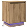 vidaXL Nachtkastje Artisan Eiken 39 x 34,5 x 50 cm Bewerkt hout