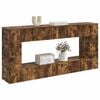 vidaXL Wandtafel Gerookte Eik 155 x 29 x 74 cm Geconstrueerd hout