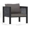 vidaXL 8-delige Loungeset met kussens poly rattan antraciet