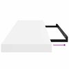 vidaXL Wandschappen zwevend 2 st 80x23,5x3,8 cm MDF hoogglans wit