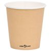 vidaXL 250 st Koffiebekers 200 ml papier bruin