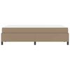 vidaXL Bedframe met matras Cappuccino 120 x 200 cm Stof