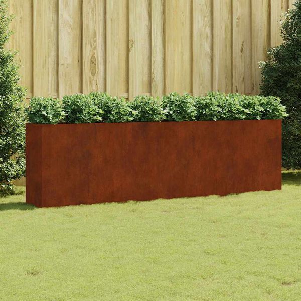 vidaXL Plantenbak verhoogd 280x40x80 cm cortenstaal