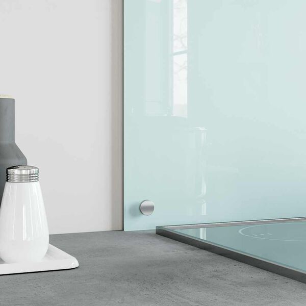 vidaXL Spatscherm keuken 90x40 cm gehard glas melkwit