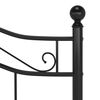 vidaXL Bedframe metaal zwart 120x200 cm