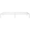 vidaXL Bedframe metaal wit 90x200 cm