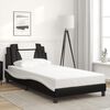 vidaXL Bedframe "Viana" zonder matras kunstleer zwart en wit 100x200 cm