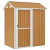 vidaXL Tuinschuur 192x152,5x237 cm gegalvaniseerd staal lichtbruin