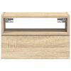 vidaXL Nachtkastjes 2 st wandgemonteerd 45x26x28,5cm sonoma eikenkleur