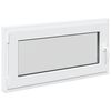 vidaXL Kelderraam RISOR 100 x 50 cm PVC en glas Wit
